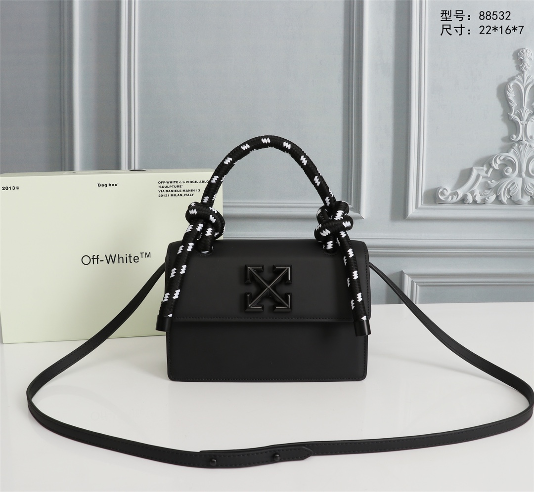 Off White Top Handle Bags